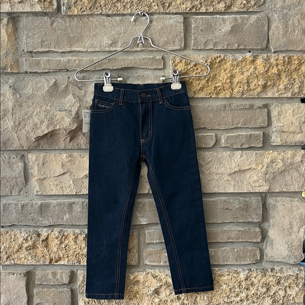U.S. Polo Assn. Navy Blue Skinny Jeans for Boys Size 5/6 NWT